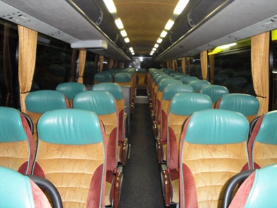 Ausstattung in einem Bus für Langstreckentransfers